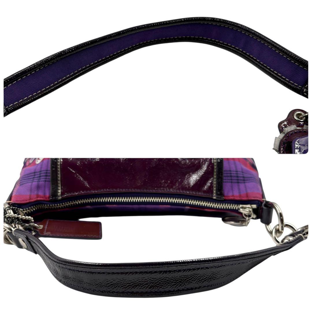 【極美品】00s y2k coach bag poppy purple 2way