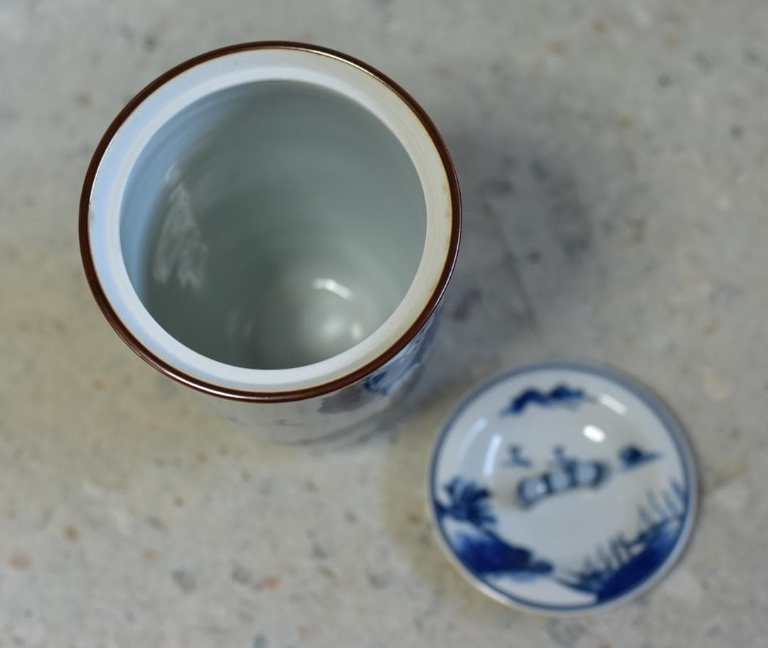 値下げ、平安祥堂作 山水文水指【極上品】 共箱/お茶道具 - メルカリ