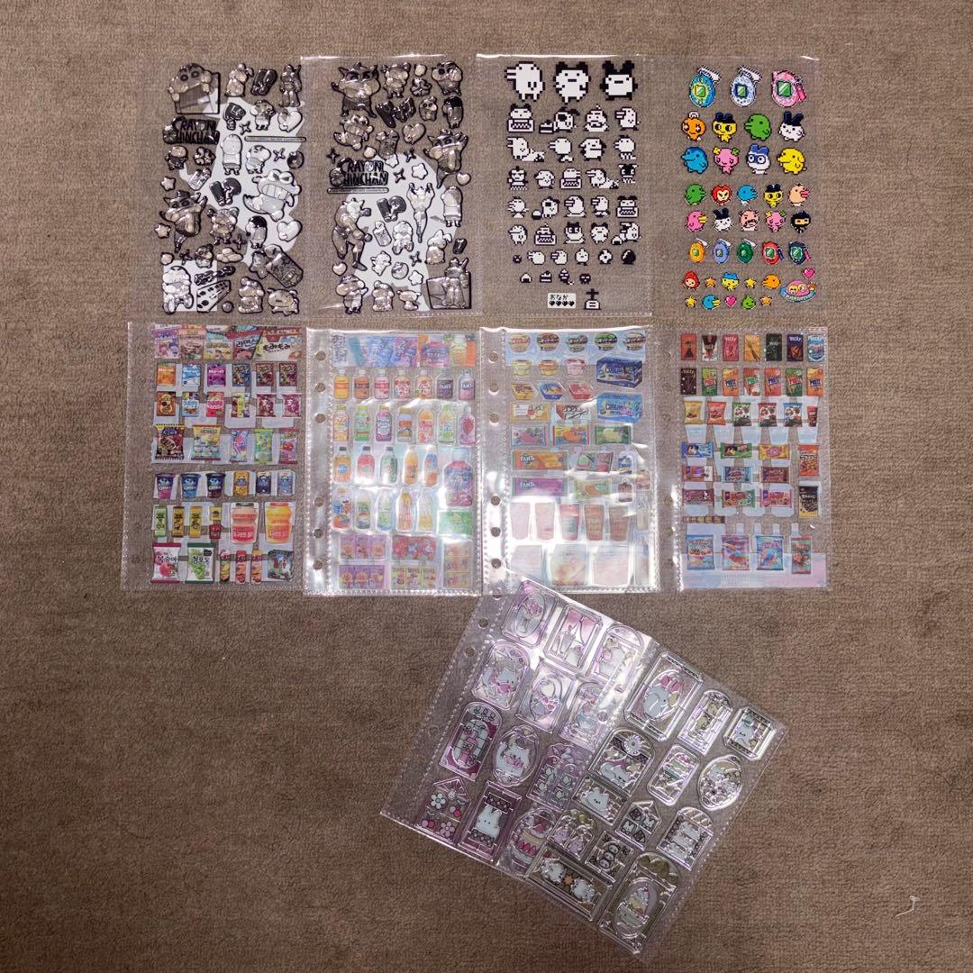 【オマケつき】A6サイズシール帳 完成品