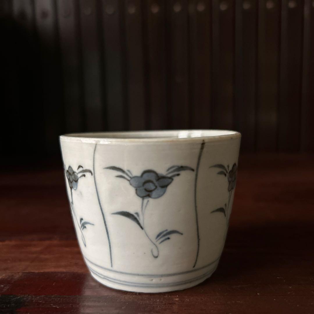 古伊万里染付　猪口　江戸後期