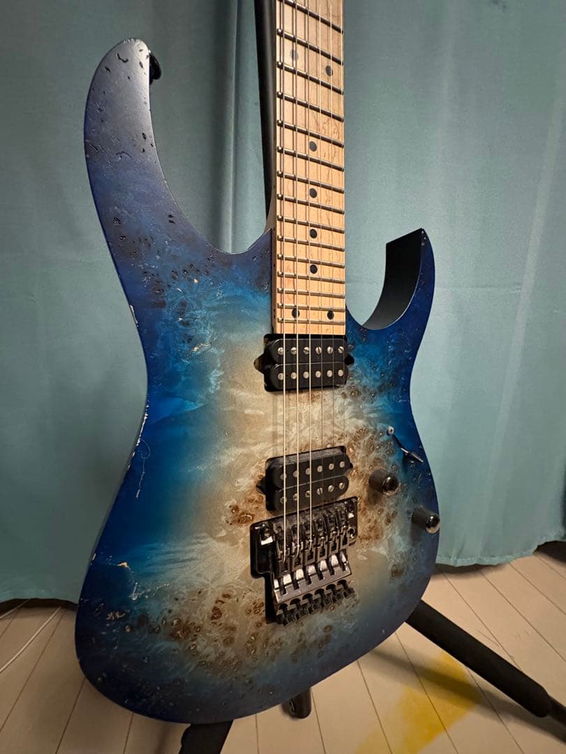 Ibanez Prestige(限定生産品)RG652MPB-GFB 楽天市場】Ibanez Prestage RG652MPB Ghost Fleet Blue Burst 新品