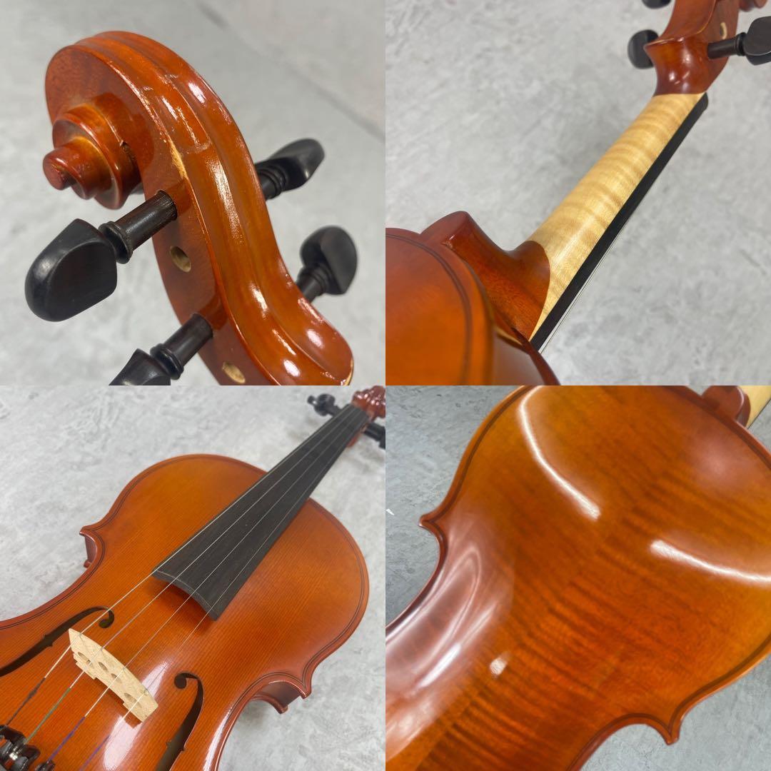 希少　メンテナンス済み　アースミュージック　ヴィオラ　弓　肩当て　ケース　虎杢