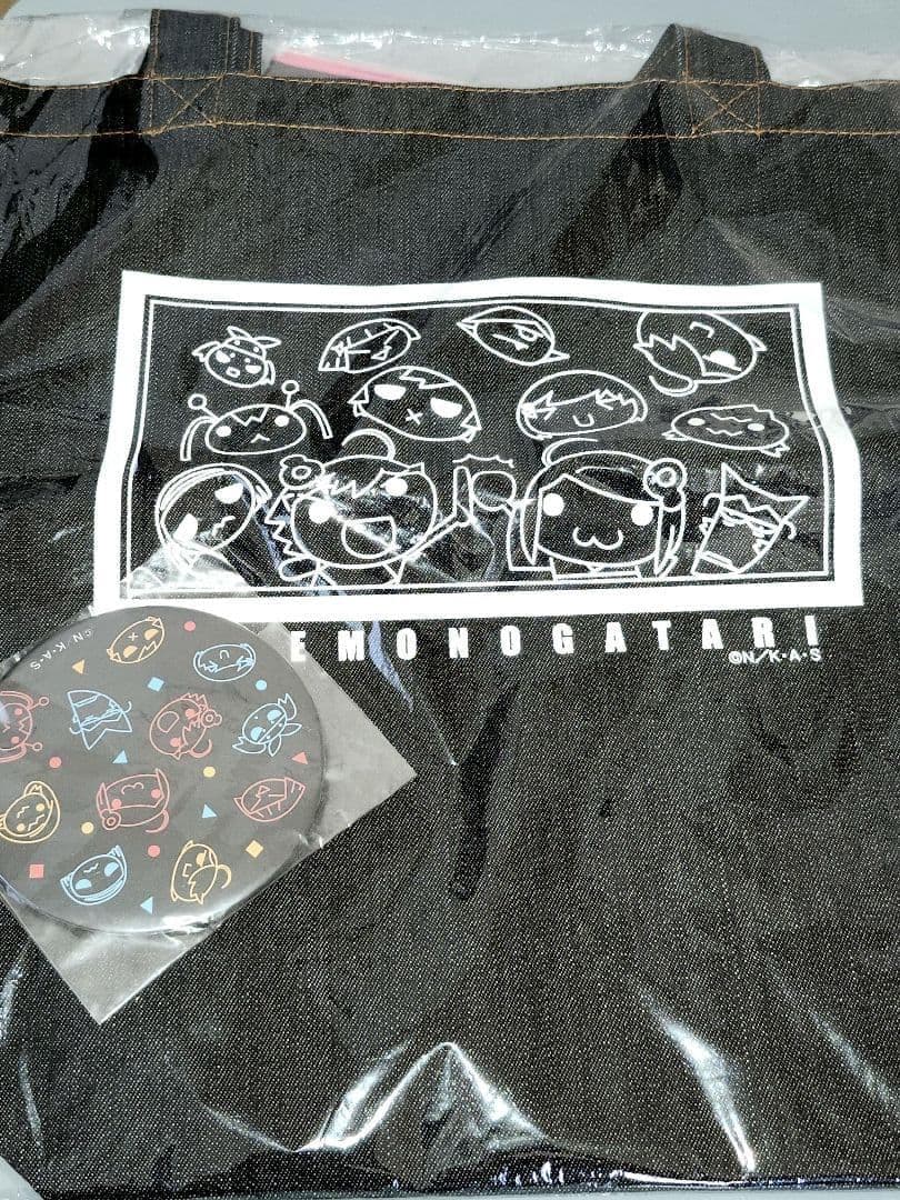 【未開封品】偽物語 物語セット スポーツタオル 缶バッジ トートバッグ