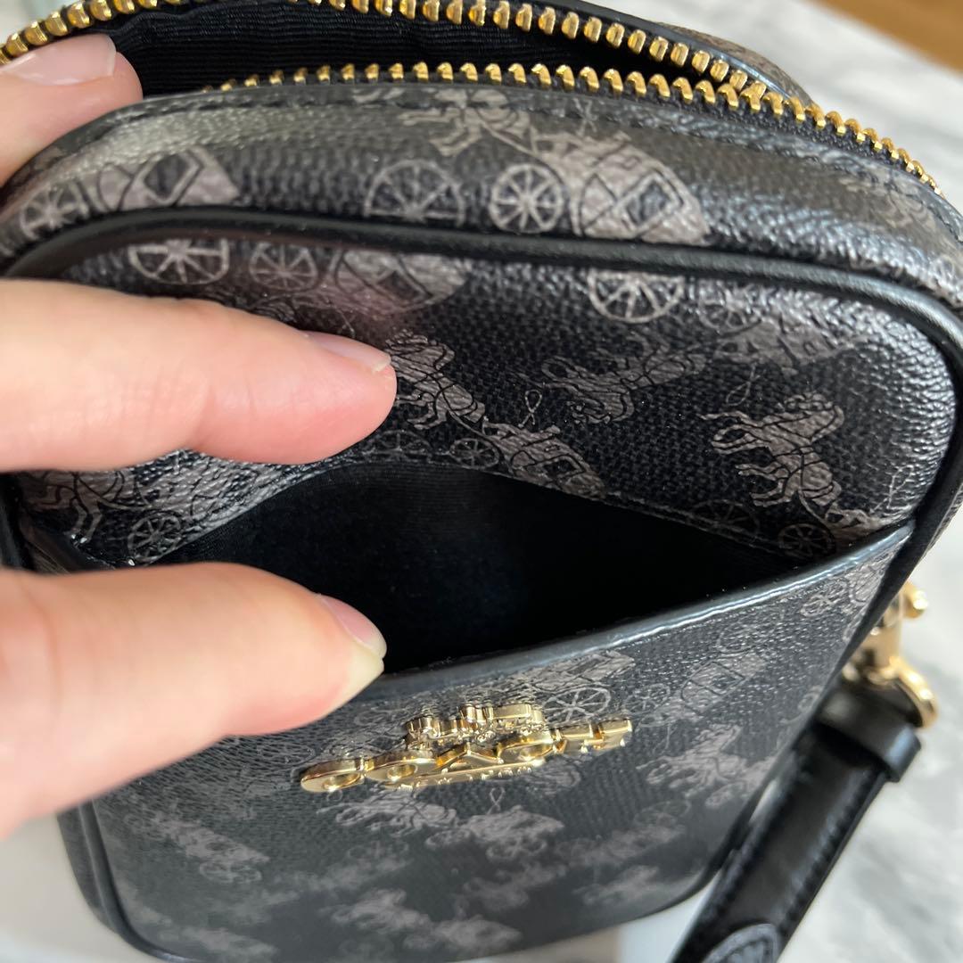 COACH ブラック ショルダーバッグ　コーチ