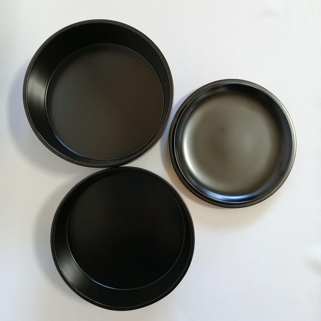 未使用 平安象彦 錦曇 木製 二段重箱 茶道具 和菓子 花見