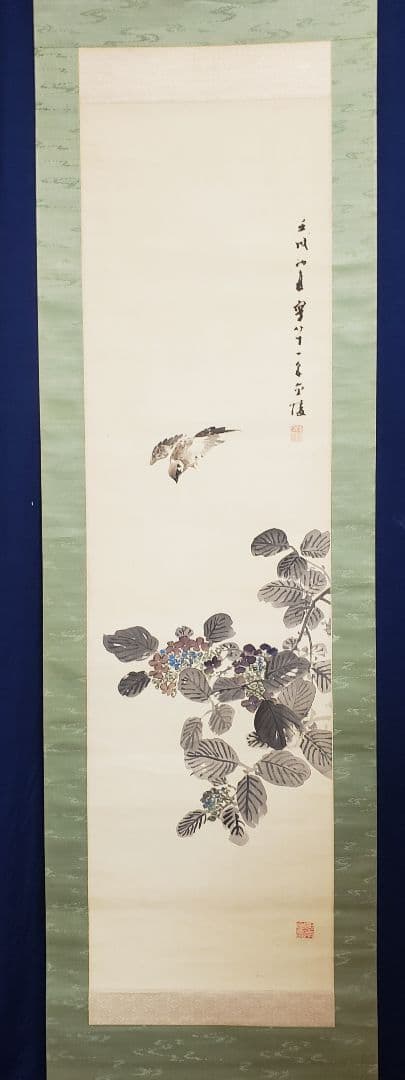 田中修 サンジェニイエスの古い塀 油絵15号 新制作会員 物故画家