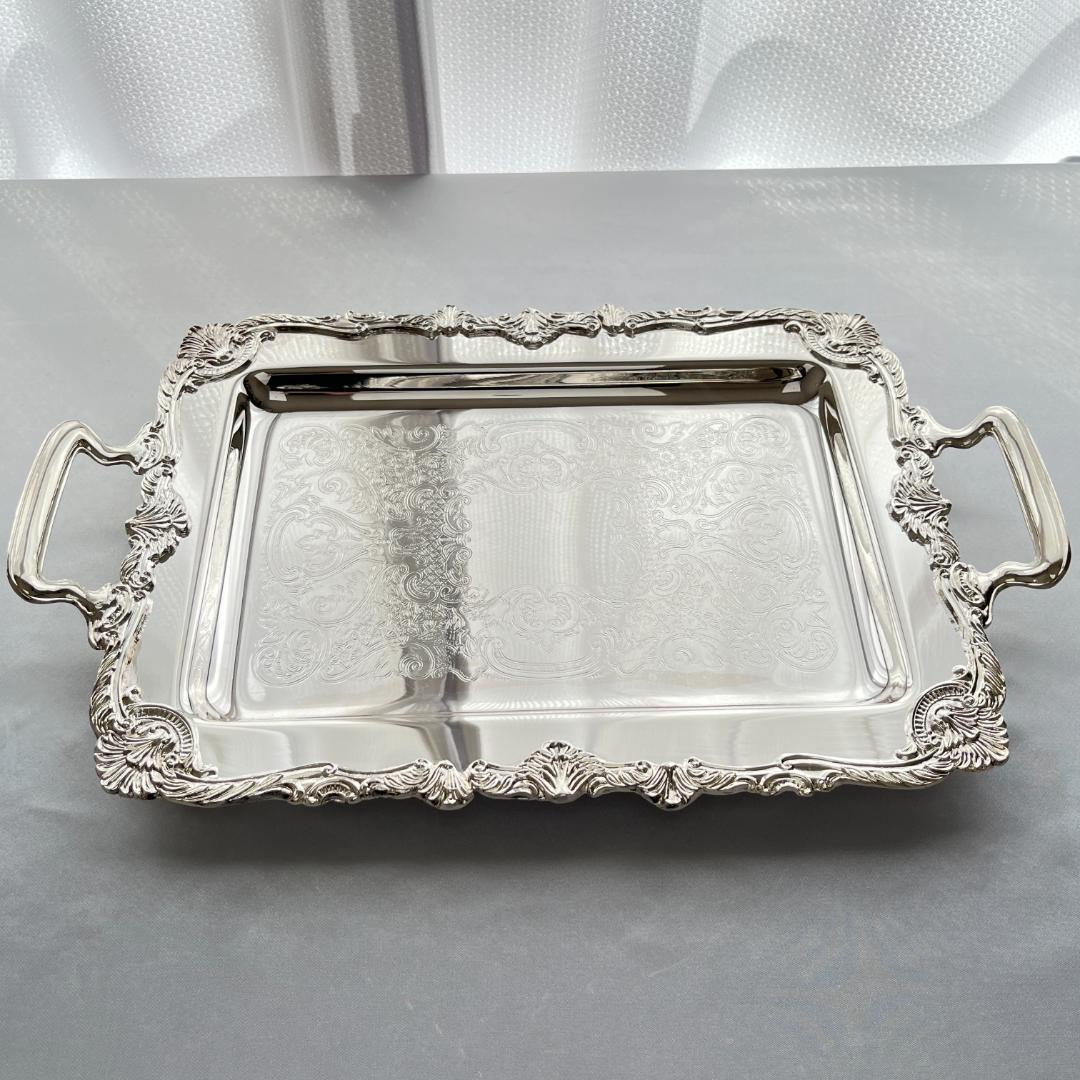 【VINERS】 ギャラリートレー 44cm 装飾フット / ハンドル