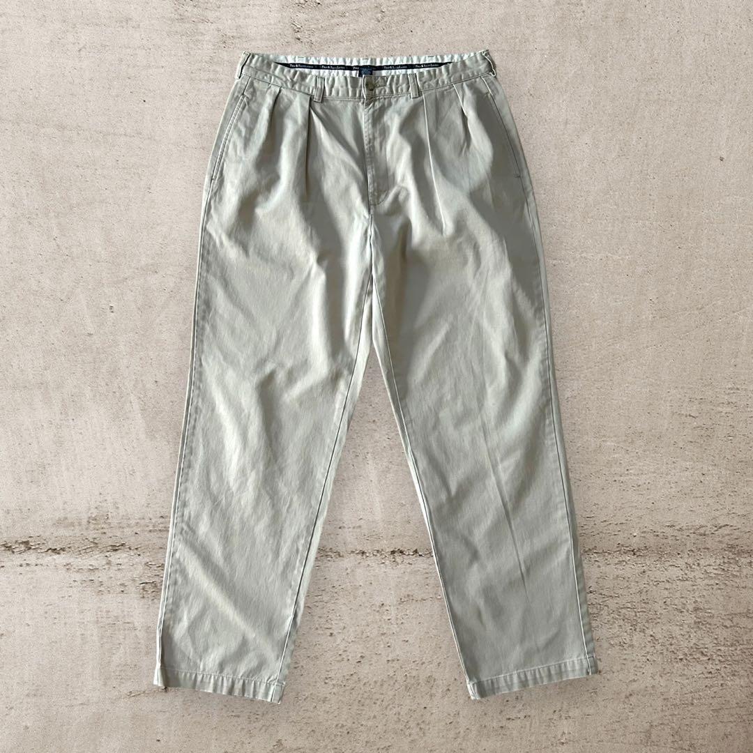 PolobyRalphLaurenANDREW90sポロチノライトベージュW36