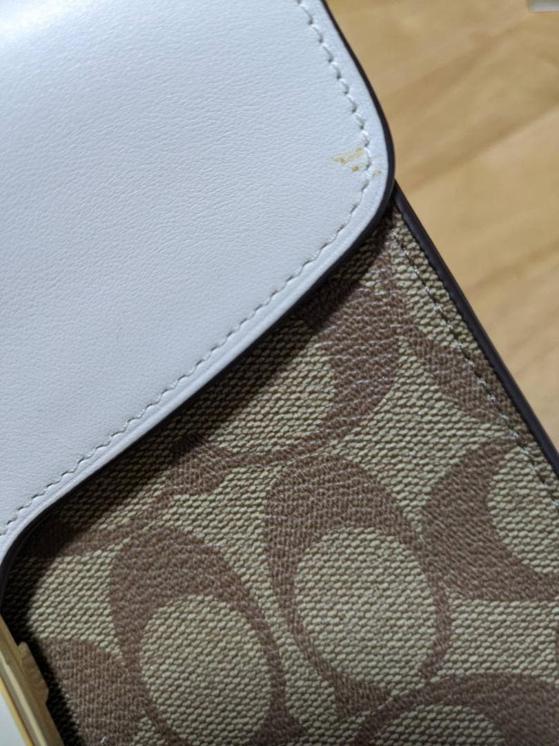 コーチ　 ショルダーバッグ　 ペッパー サッチェル シグネチャー キャンバス