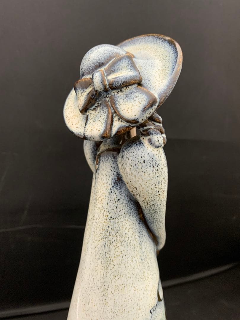 布引焼 女性 陶芸 置物 オブジェ