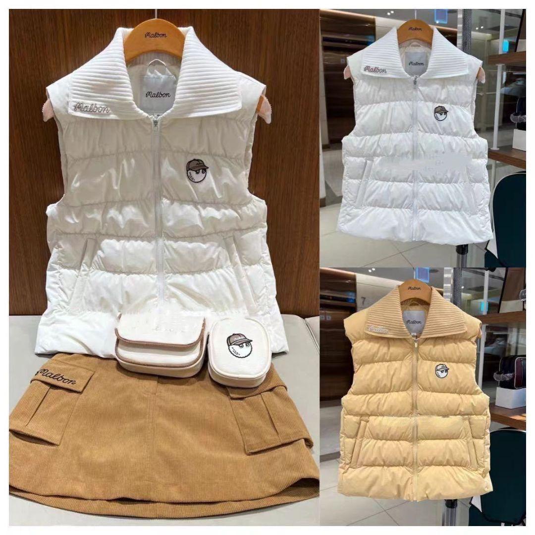 マルボンゴルフウェア　トップス　ノースリーブダウンベスト