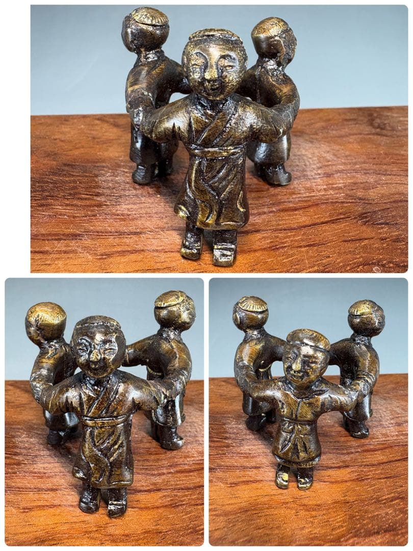 【中古品】唐銅七種蓋置USED〈税込・送料込〉