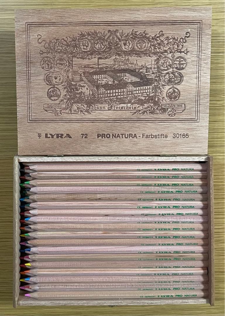 Germany LYRA リラ 色鉛筆72色セット　木製　ドイツ　アンティーク