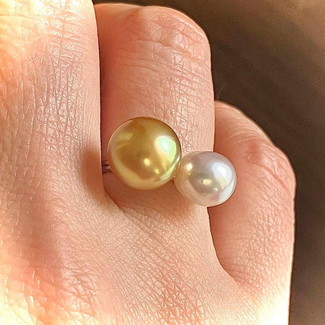 k18WG 白蝶芥子　リング