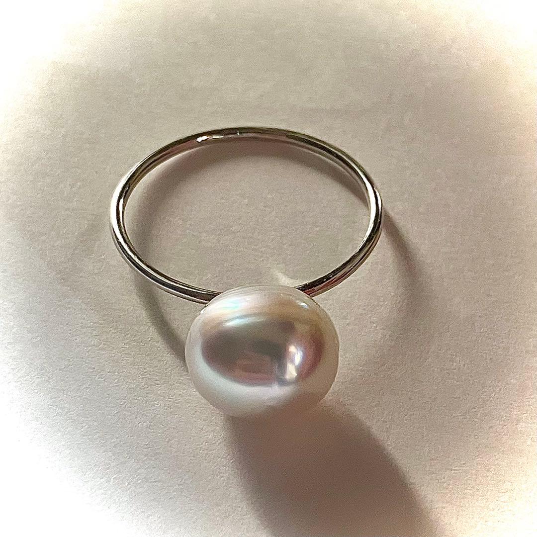 k18WG 白蝶芥子　リング