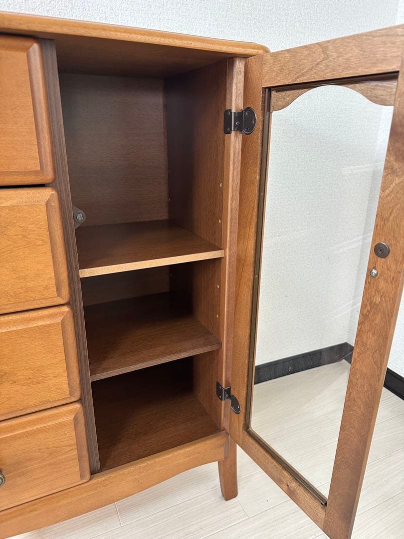 曙工芸 アケボノ サイドボード キャビネット リビングボード ※i4※