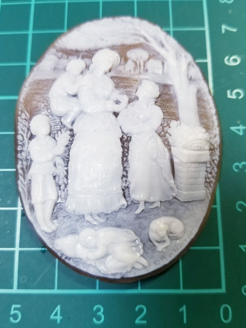 KS-669 【パスクァーレ・オッタビアーノ作】天然シェルカメオルース