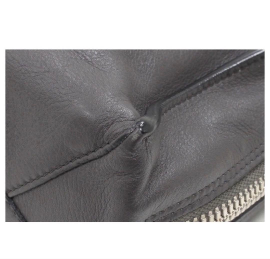 バレンシアガ 2WAYハンドバッグペーパーミニ グレー