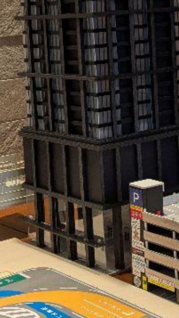 ゆうじ様製作依頼　Nゲージ　高層オフィスビル（ミラーガラス仕様）