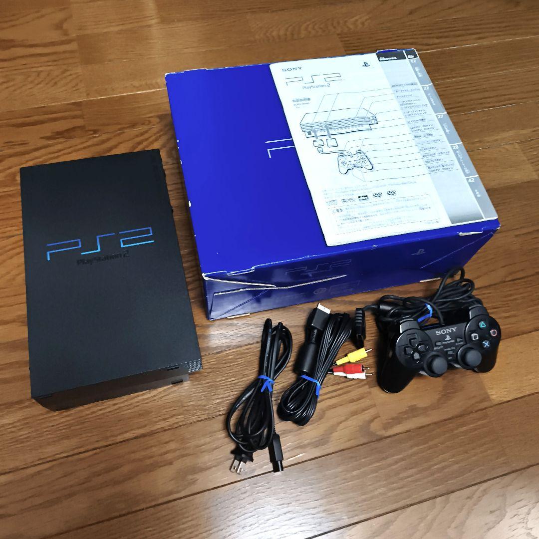 【箱と説明書付き】SONY PlayStation2本体 SCPH-30000