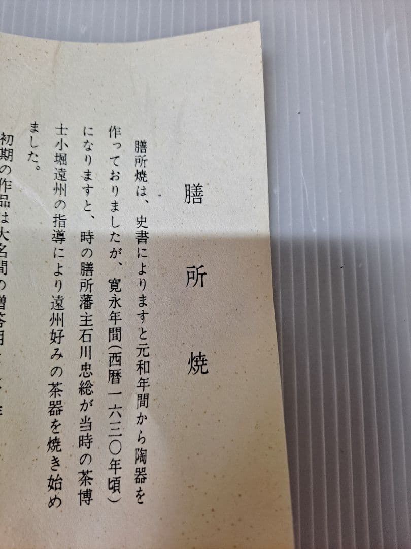 抹茶茶碗 膳所焼 淡海ぜぜ 陽炎園造 干支 巳 共箱