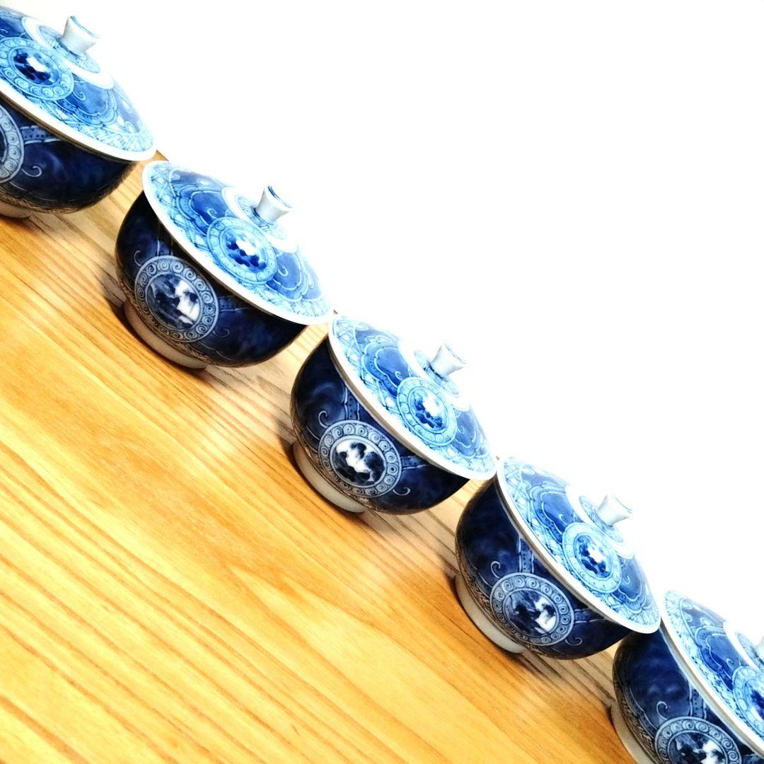 ☆ 九谷長左 山本長左 染付湯呑茶碗 - メルカリ