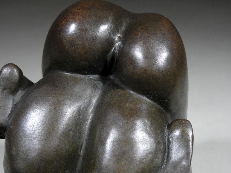 ○J.Mavchi 絶版作ブロンズ 大理石 銅像 男根 写実像 縁起物 春画