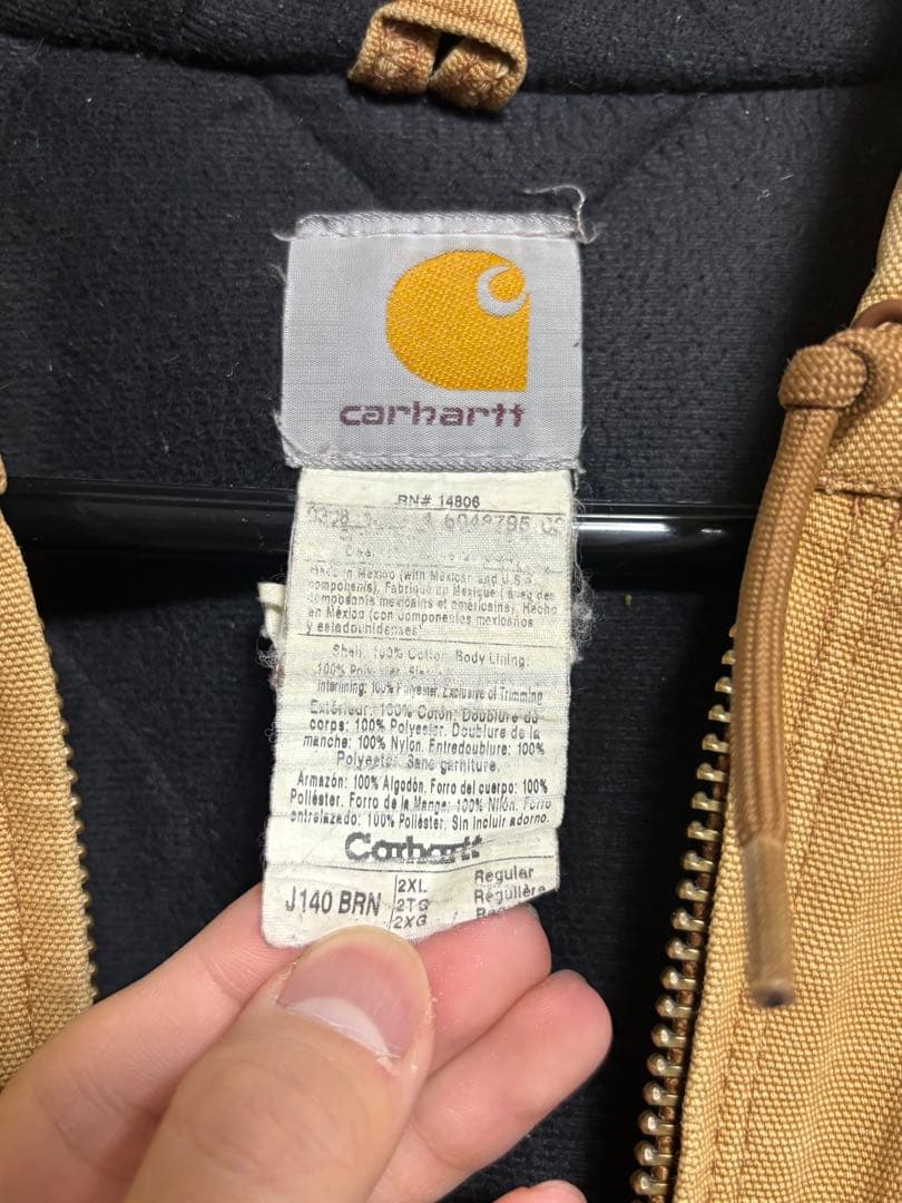 Carhartt J140 ダックアクティブジャケット 2XL ブラウン系