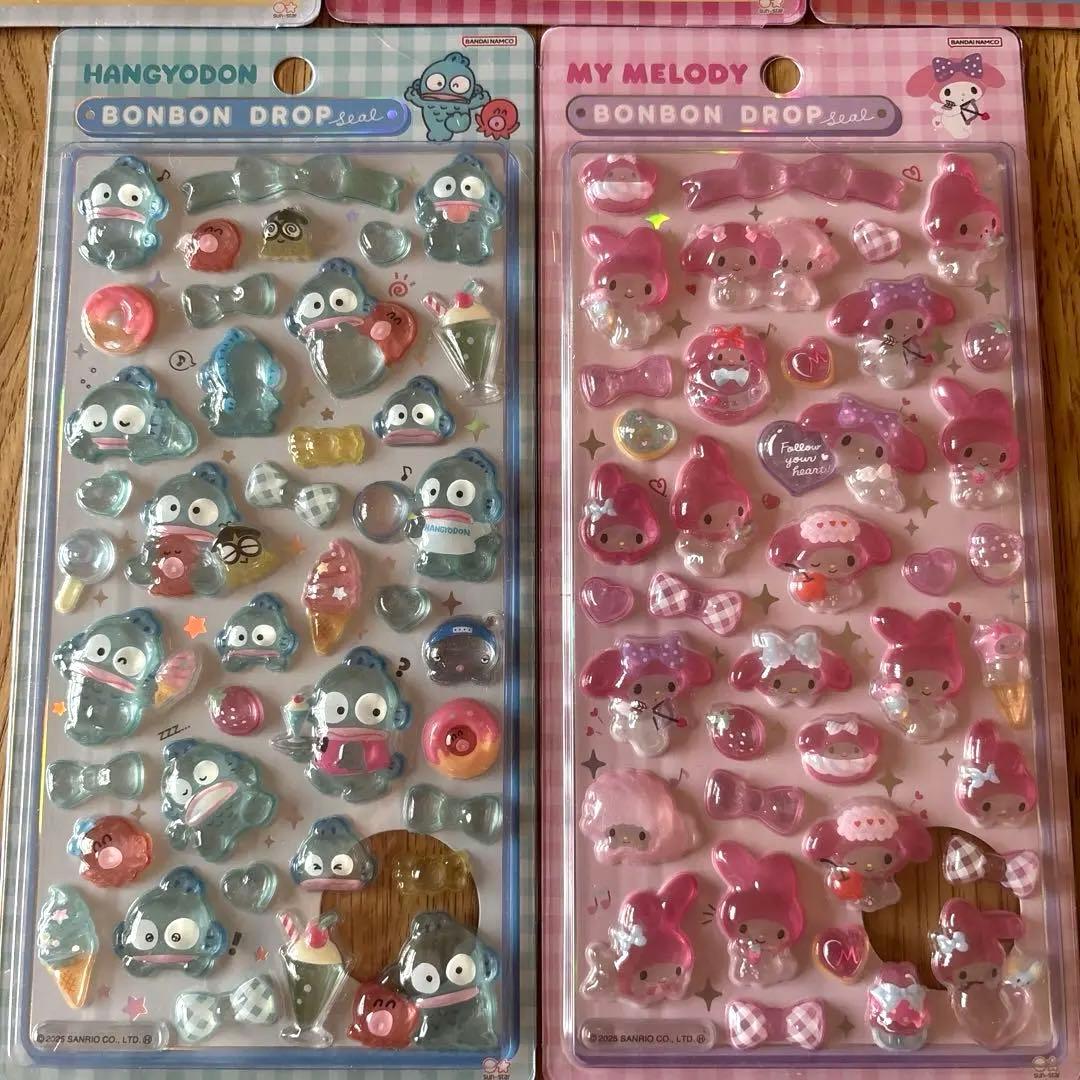【正規品】ボンボンドロップシール サンリオ 第二弾 5枚セット