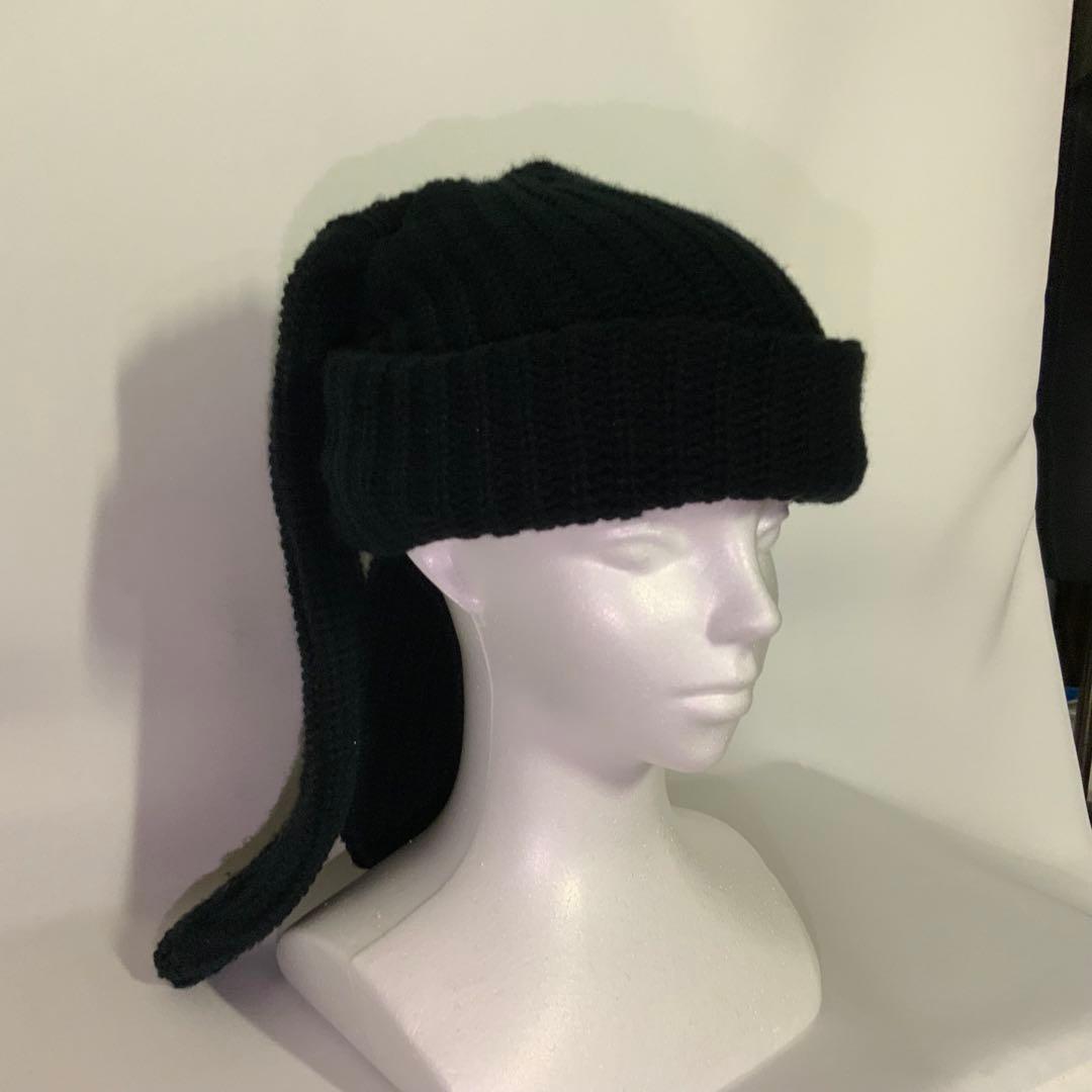 希少】 FR2 月桃 Bunny Ears Beanie ニット帽 ブラック