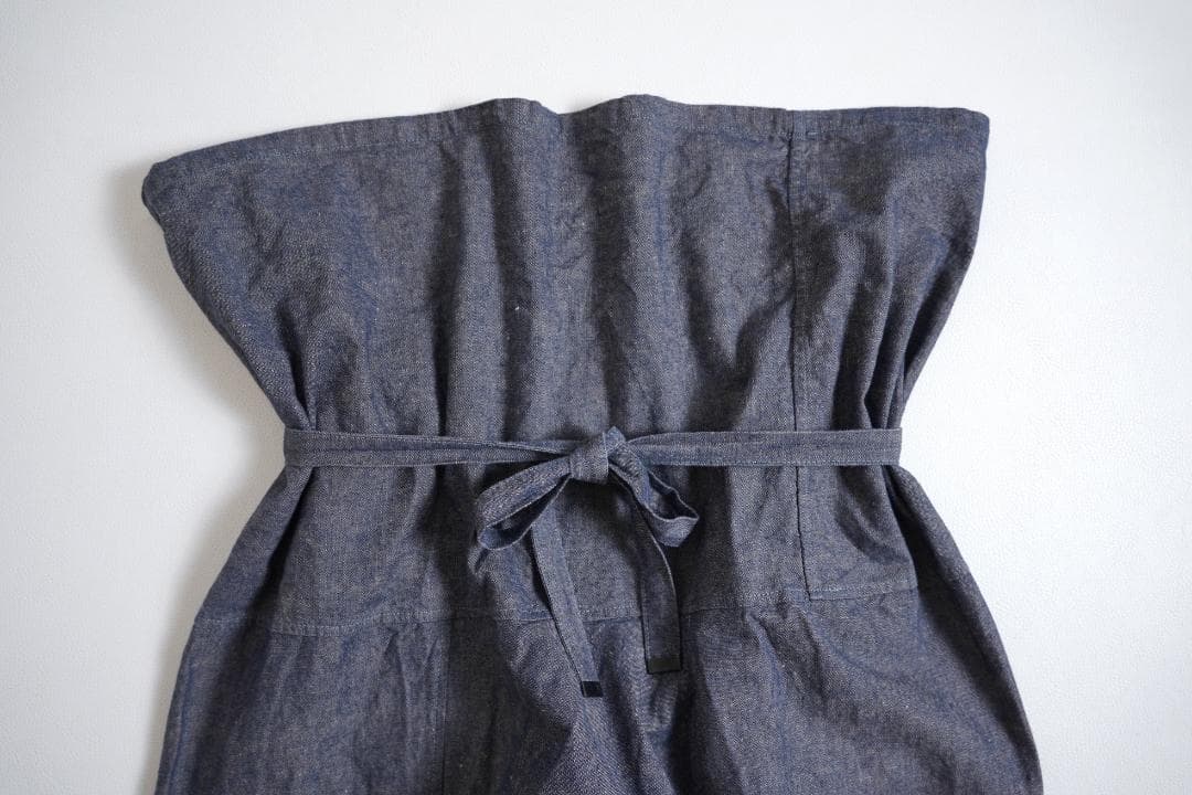 417u*ハトラ hatra コットン リネン 巻き ワイド パンツ.