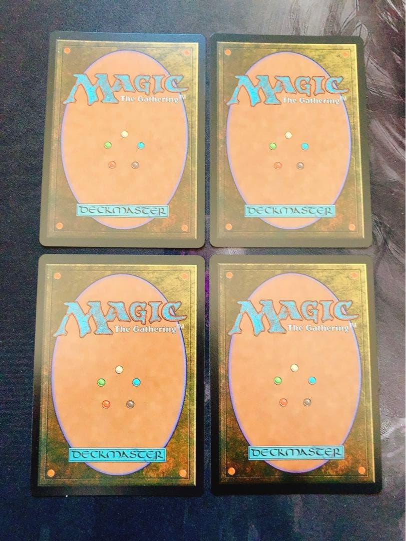 【ネオンfoil 黄色】魂の洞窟　英語　4枚セット