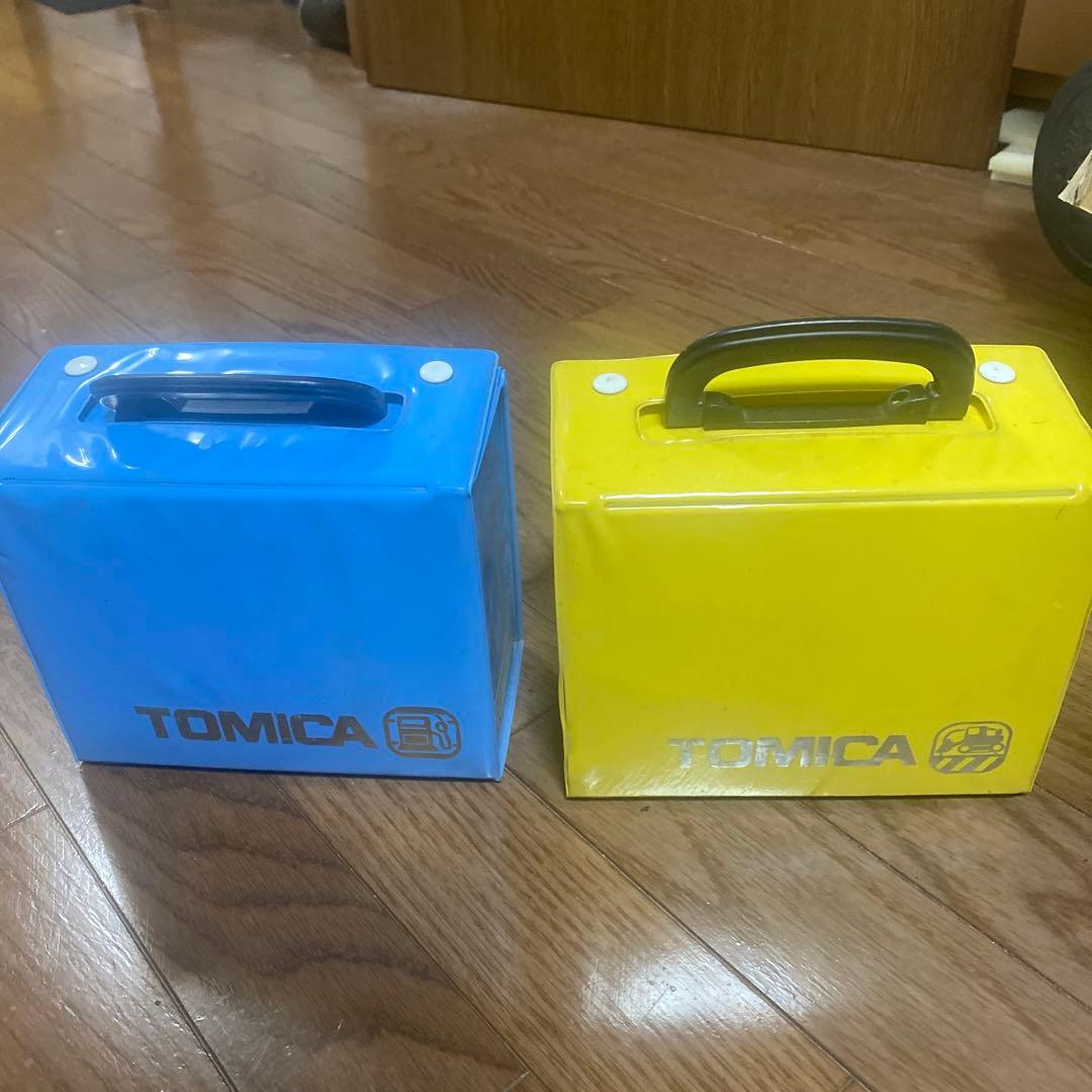 トミカ 収納ボックス 青/オレンジ