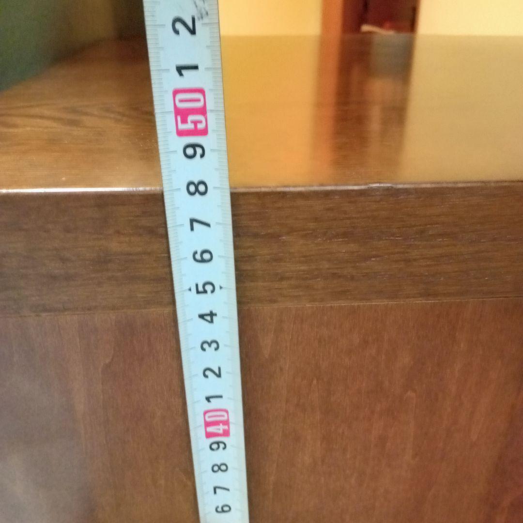 karimoku】カリモク製 木製ローボード/テレビ台 W88cm ガラス扉