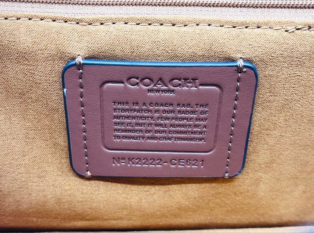 【新品・未使用】COACH シグネチャー ピンク フラップ ショルダーバッグ