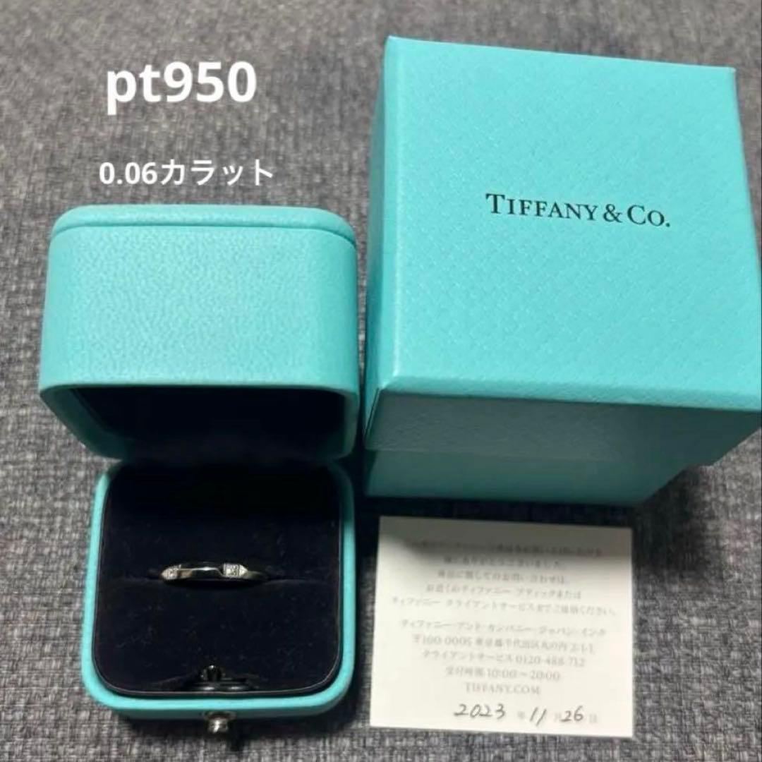 最終値下げティファニー トゥルー バンドリング ダイヤモンド プラチナ US８号