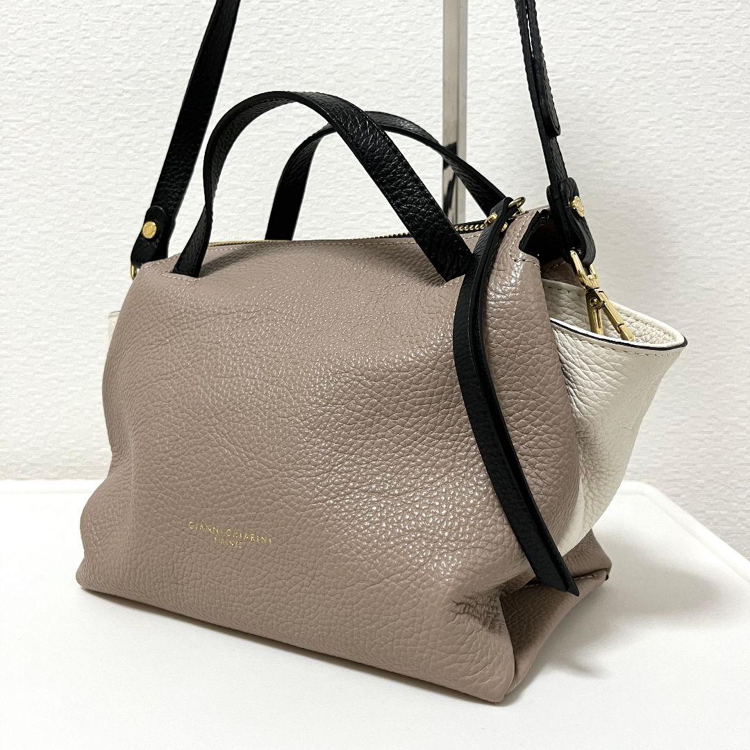 【美品】GIANNI CHIARINI 2way ショルダーバッグ オリガミ