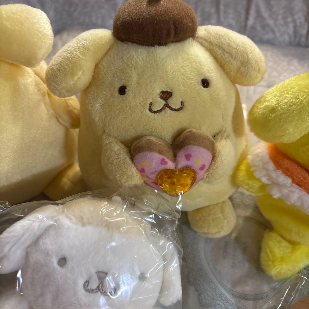 【全て新品・タグ付き】ポムポムプリン ぬいぐるみ マスコット 詰め合わせセット