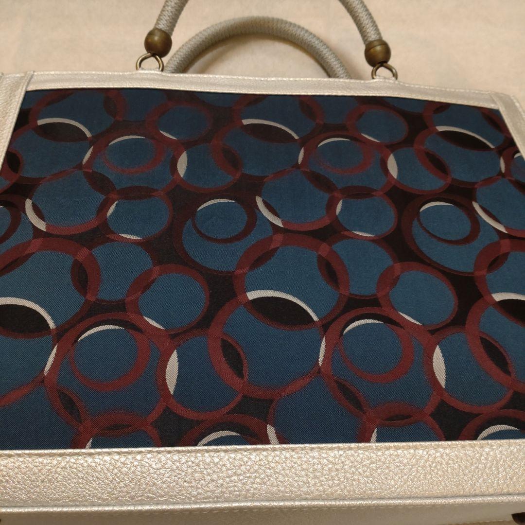 【新品】和装用バッグと揃いの低反発L草履セット　オーダー品　大容量バッグ　モダン