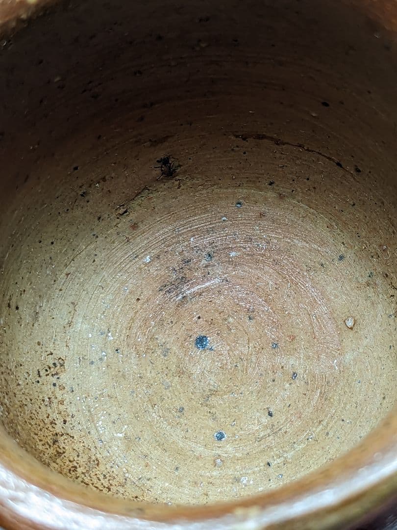 岡山県重要無形文化財 四代目松田華山 備前焼 酒呑 共箱 ぐい呑 酒器 酒杯