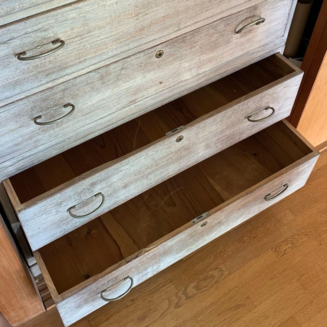 アンティーク家具 古道具 古家具 桐箪笥 桐タンス 3分割 L108389907