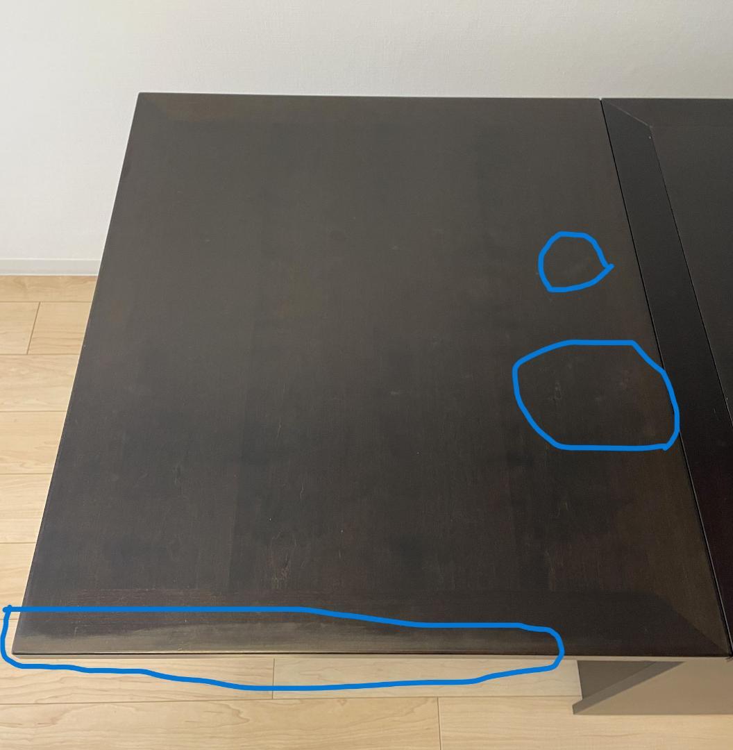 北欧家具　折り畳みダイニングテーブル