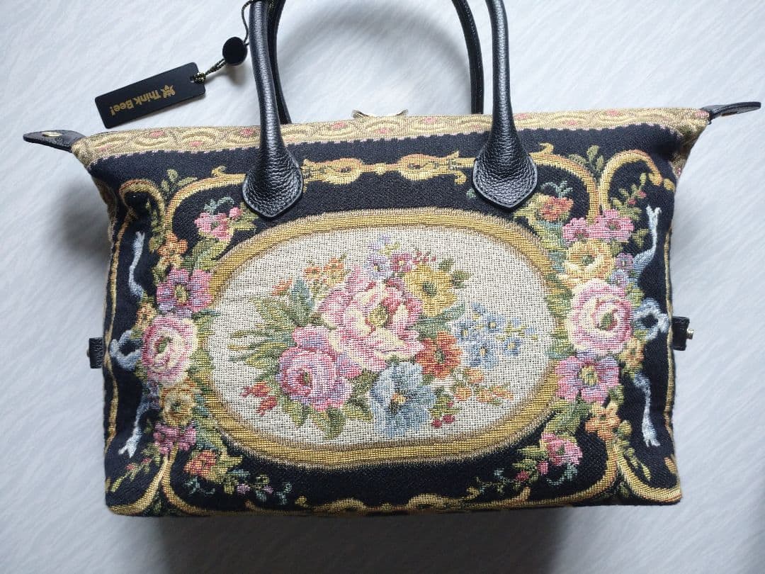 【新品】シンクビー ゴブラン織り ボストン/ハンドバッグ/ハンドバッグ