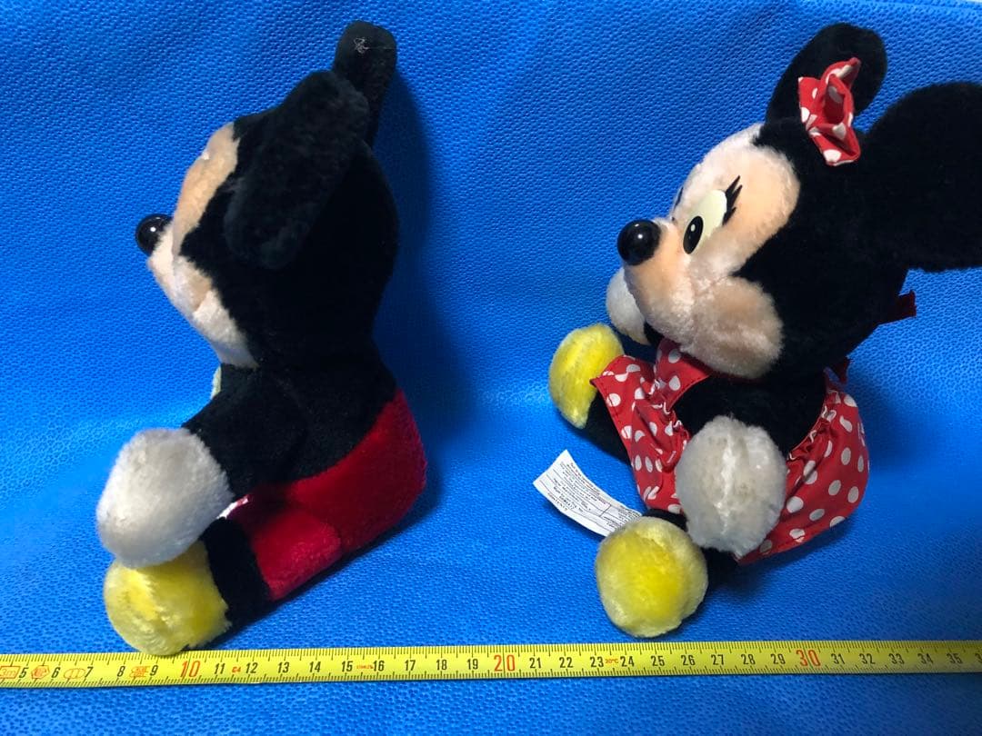 CANASA社 スリランカ製 レトロ レア 昭和 ミッキー＆ミニー ぬいぐるみ