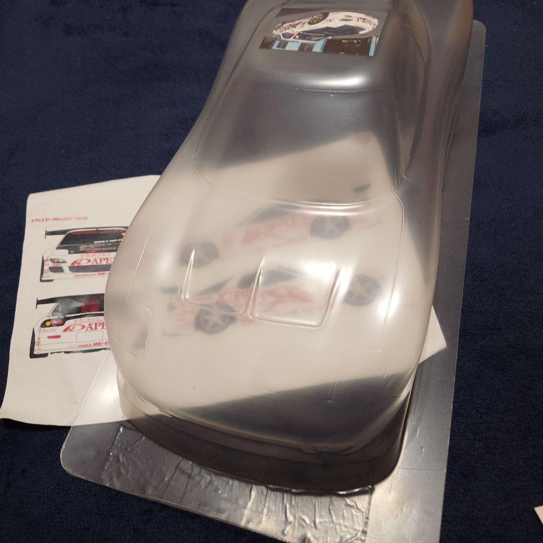 ラジコンドリフト　ＦＤ３Ｓ RCカー ボディ 透明 ステッカー付き
