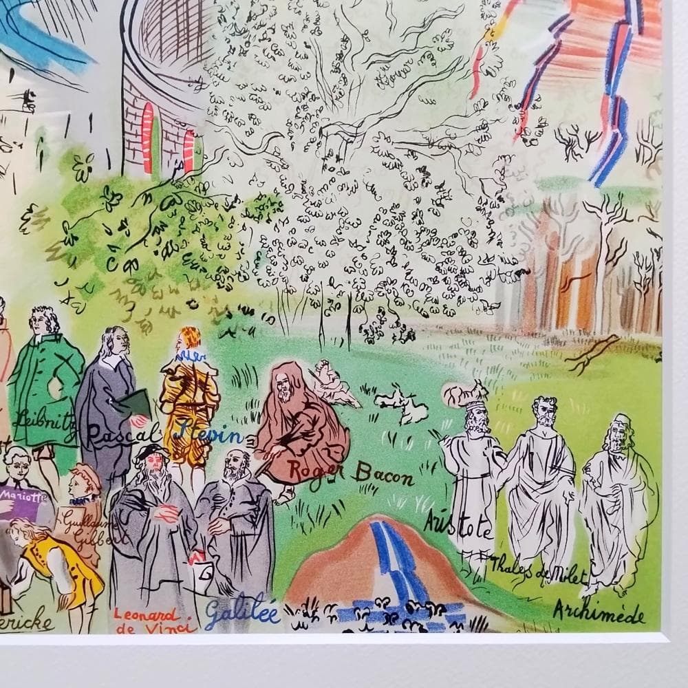 ラウル・デュフィ 画家への手紙 電気の精 1965年 リトグラフ 版画 真作