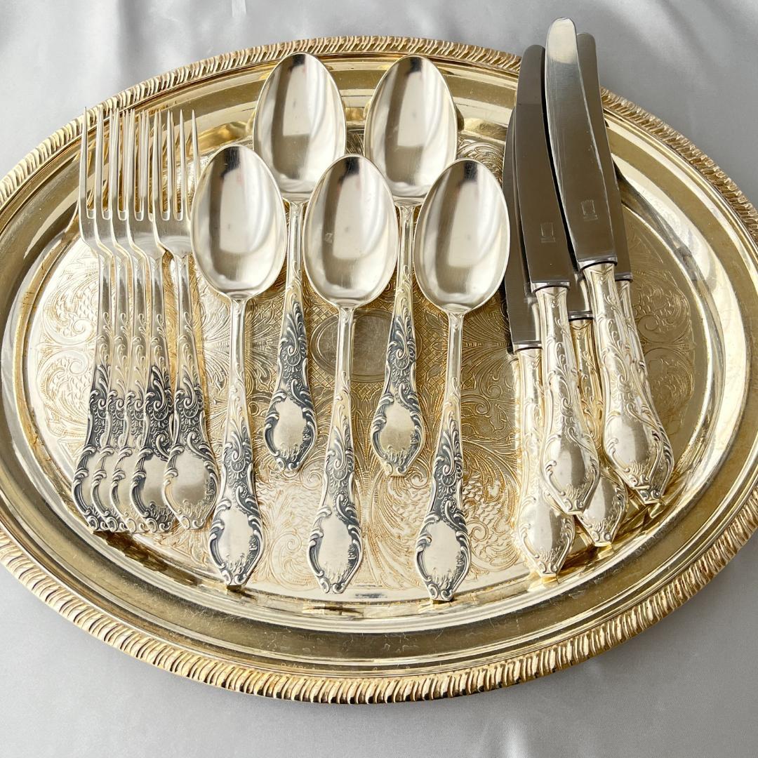 【ドイツ】ディナーセット 15本【シルバープレート】