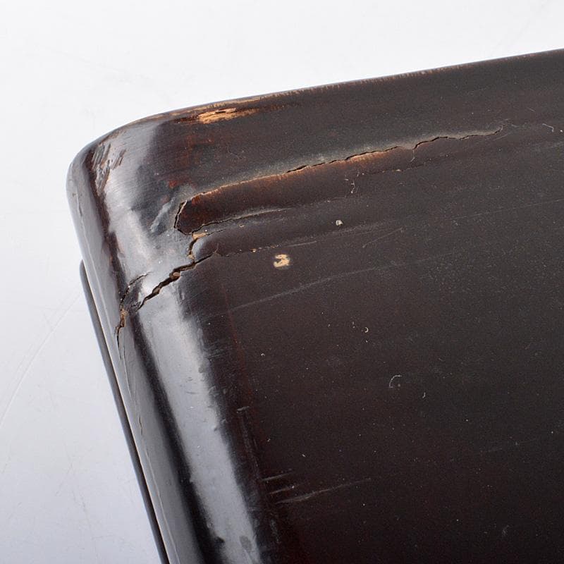 中国 黒漆 螺鈿漢詩文 平卓 飾台 香炉台 V 6326 - メルカリ