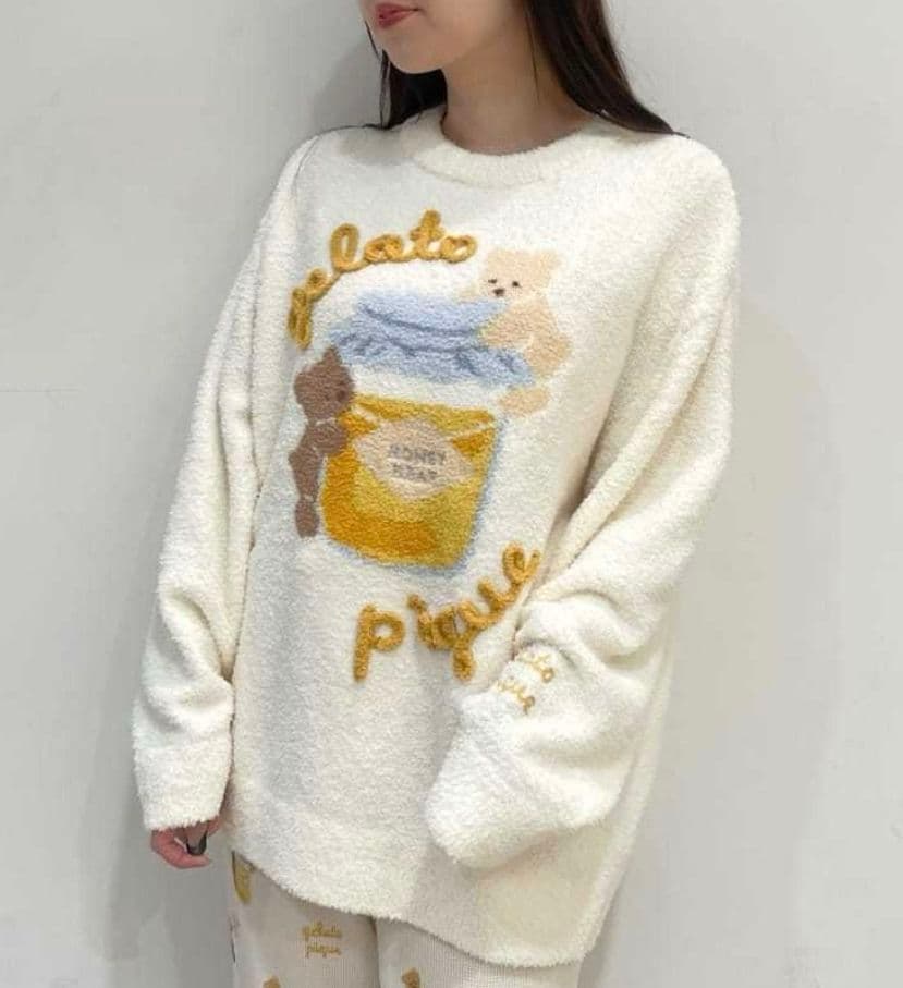 【新品タグ付き】ジェラートピケ はちみつベアプルオーバー