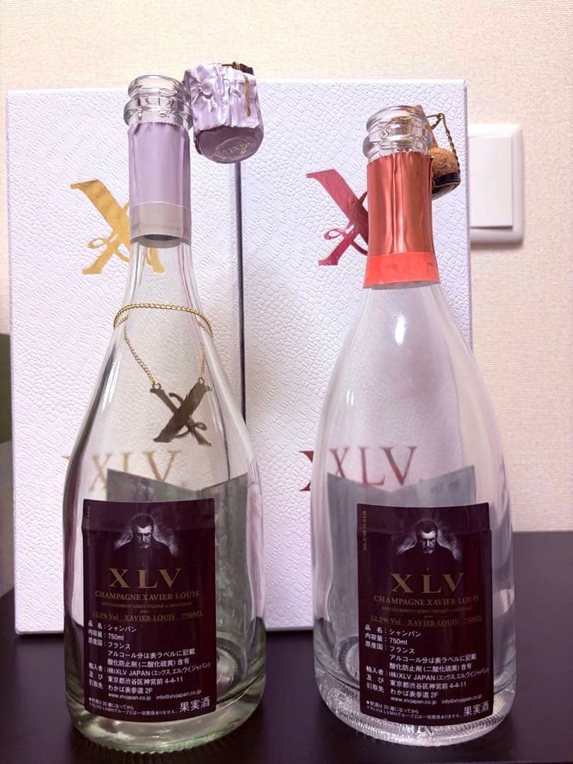 空瓶空箱×2セット】ルイヴィトンシャンパン専用箱付き ロゼ ルミナス
